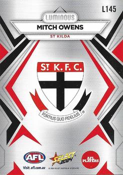 2024 Select AFL Footy Stars - Luminous #L145 Mitch Owens Back